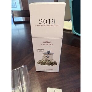 Hallmark Keepsake Ornament Marjolein's Garden Home Tweet Home. Blue Jay